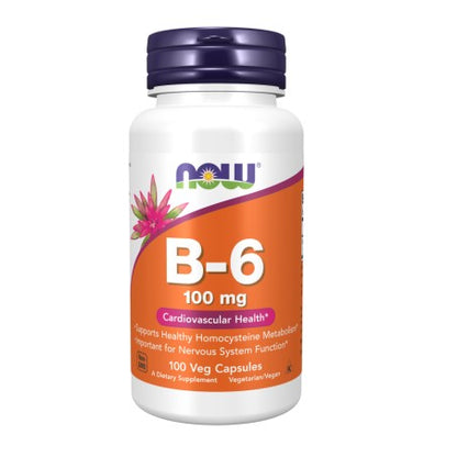 Vitamina B6 en Cápsulas 100 mg x 100 u - Now Foods