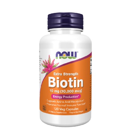 Biotina en Cápsulas 10 000 mcg x 120 u - Now Foods