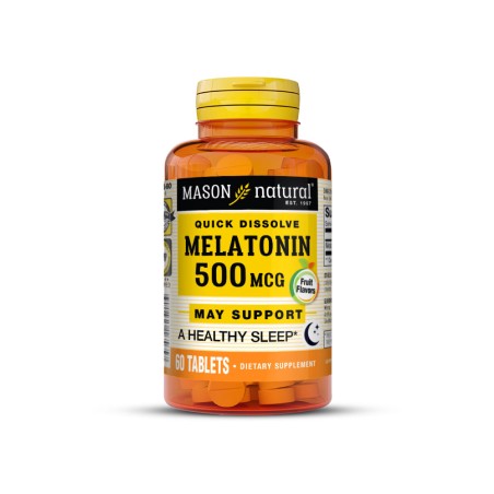 Melatonina en Tabletas 500 mcg x 60 u - Mason Natural
 
La melatonina es una hormona producida naturalmente por el cuerpo que regula el ciclo de sueño-vigilia. Si tienes problemas para conciliar el sueño o despertarte por la noche, la melatonina puede ayu