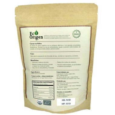 Cacao en Polvo x 250 g - Eco Origen