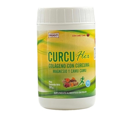 Curcu Flex, Colágeno con Cúrcuma, Magnesio y Camu Camu x 310 g - Oriundo's